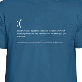 BLUE SCREEN OF DEATH shirt <br />(Windows 10 / Windows 8)